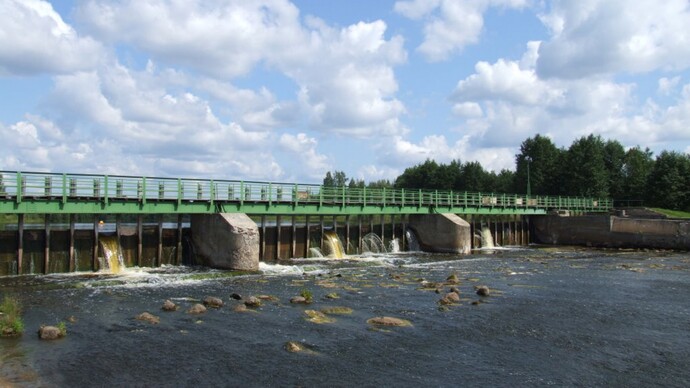 The Aiviekste Hydroelectric Dam - or Outdoor SPA