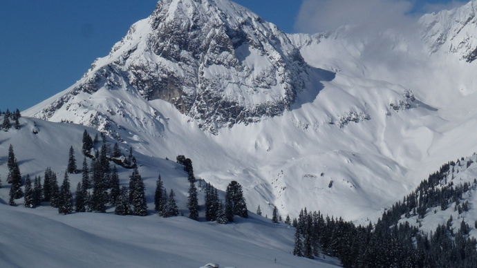 Enjoying Mountain Views. Montafon