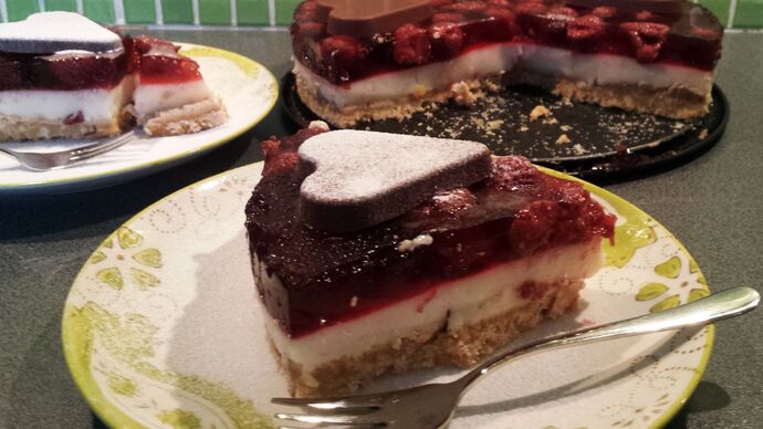 Valentine's Day Layered Heart Cake