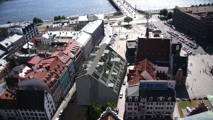 Hotel Near the House of the Blackheads and the New Construction Law