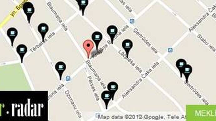 Bar, Restaurant and Café Finder barradar.lv