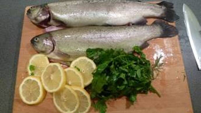 A Riesling Evening and Salt-Baked Trout